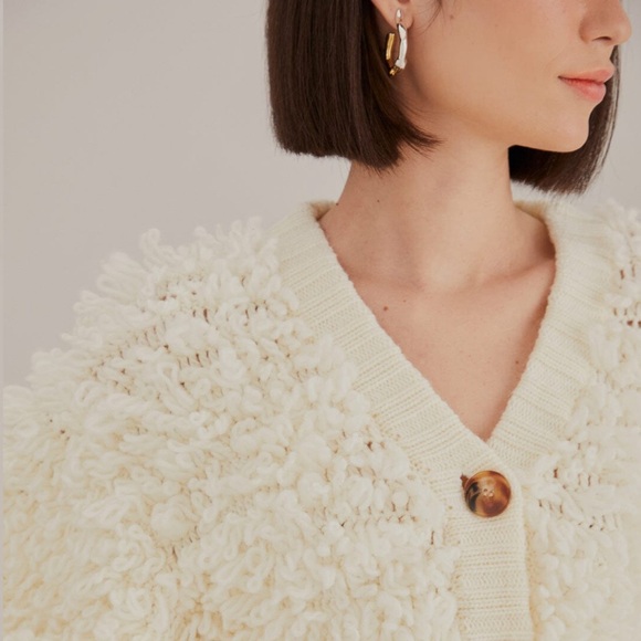 FARM Rio Cream Textured Cardigan - Picture 3 of 9